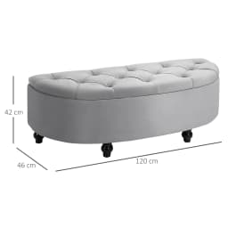 Tufted Velvet Upholstered Storage Bench