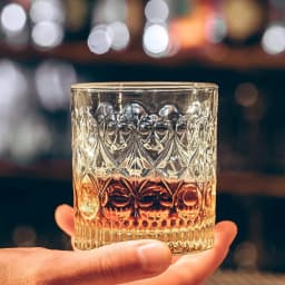 Premium Crystal Whiskey Glasses (Set of 4)