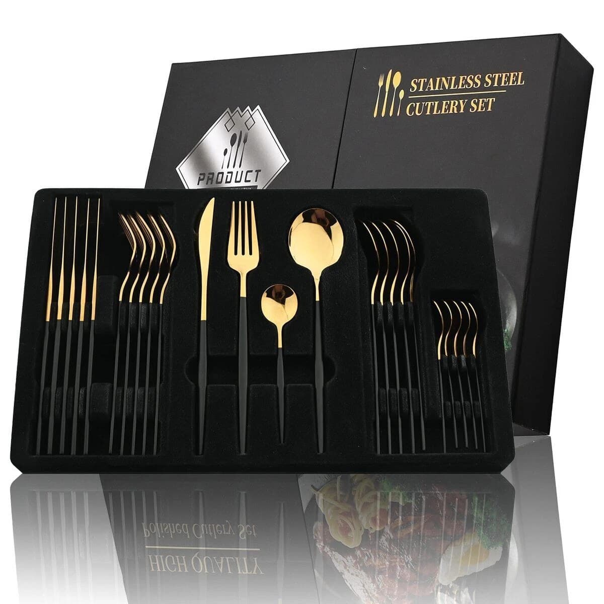 Gold-Plated Cutlery Set