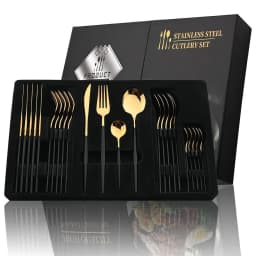 Gold-Plated Cutlery Set