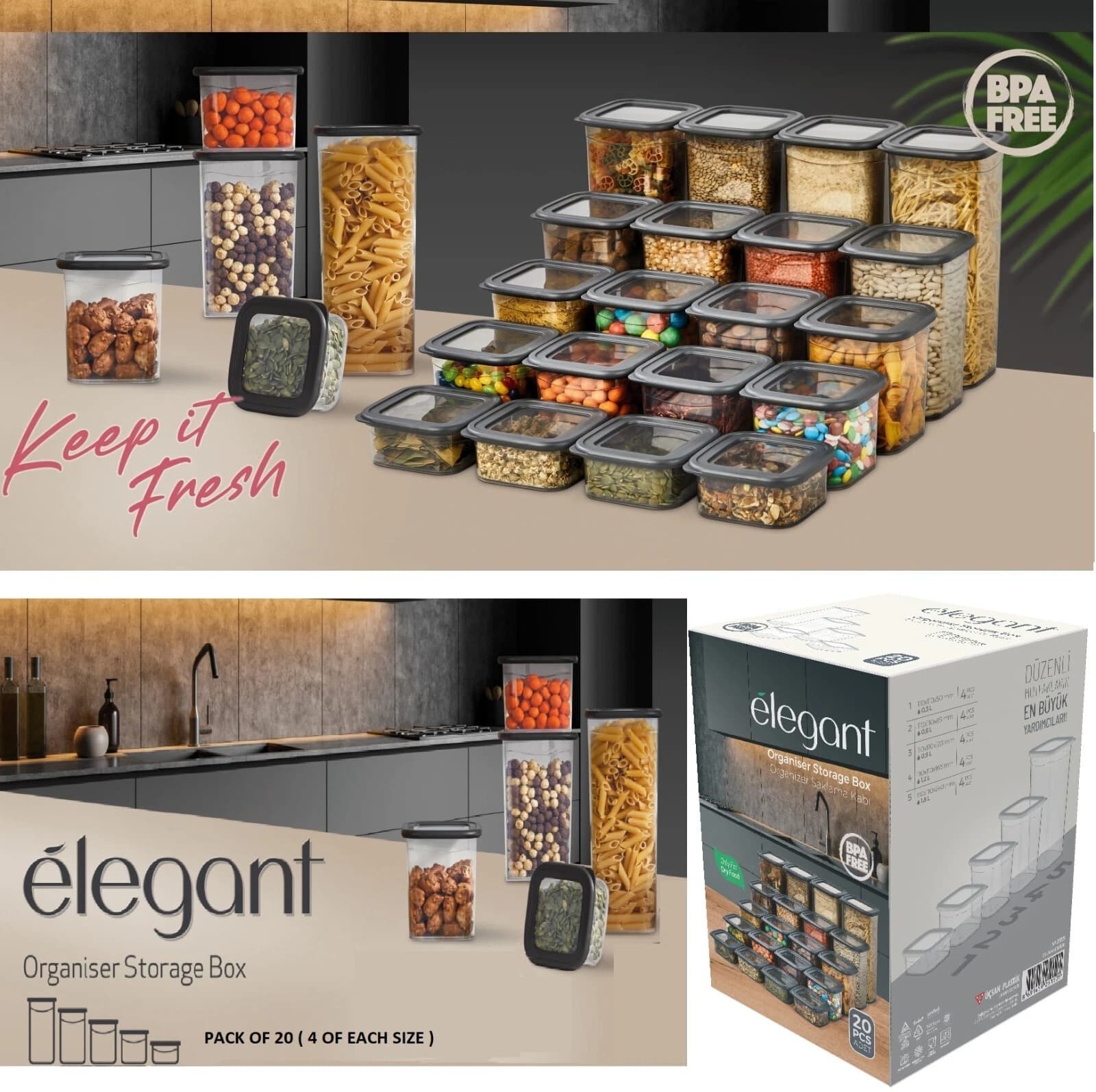 Airtight Food Storage Containers Set