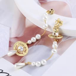 Pearl and Crystal Drop Earrings