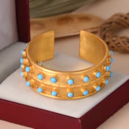 Gold-Plated Statement Cuff Bracelet
