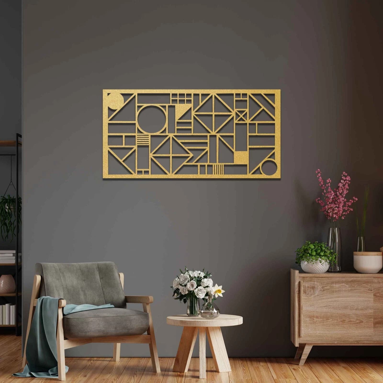 Geometric Wood Wall Art