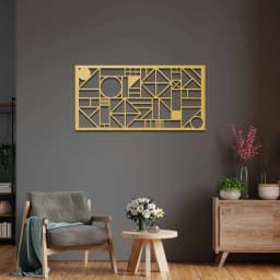 Geometric Wood Wall Art