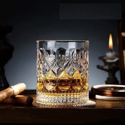 Premium Crystal Whiskey Glasses (Set of 4)