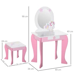 Mirrored Bedroom Vanity Set